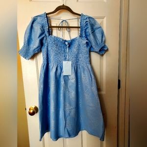 Athena Hill House NAP Dressin Blue Glitter Check